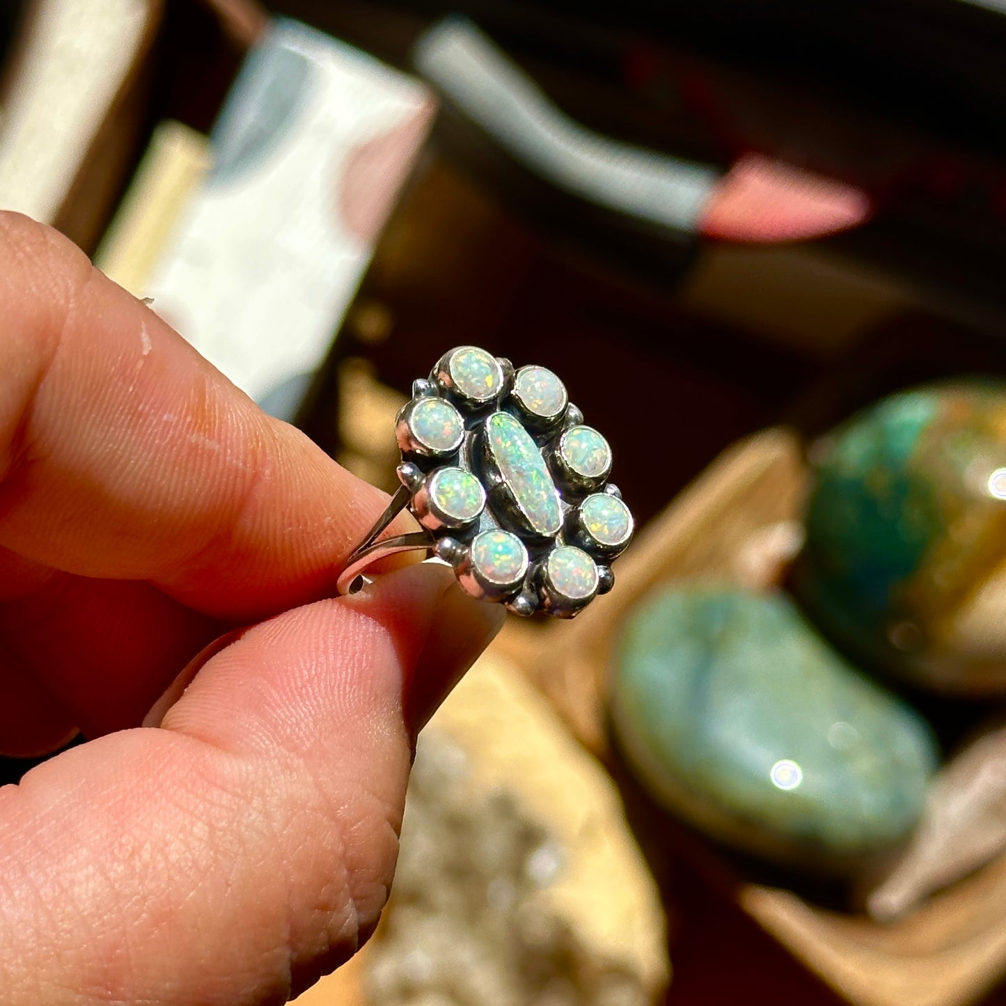 C5. Lab Opal Size 8 Ring