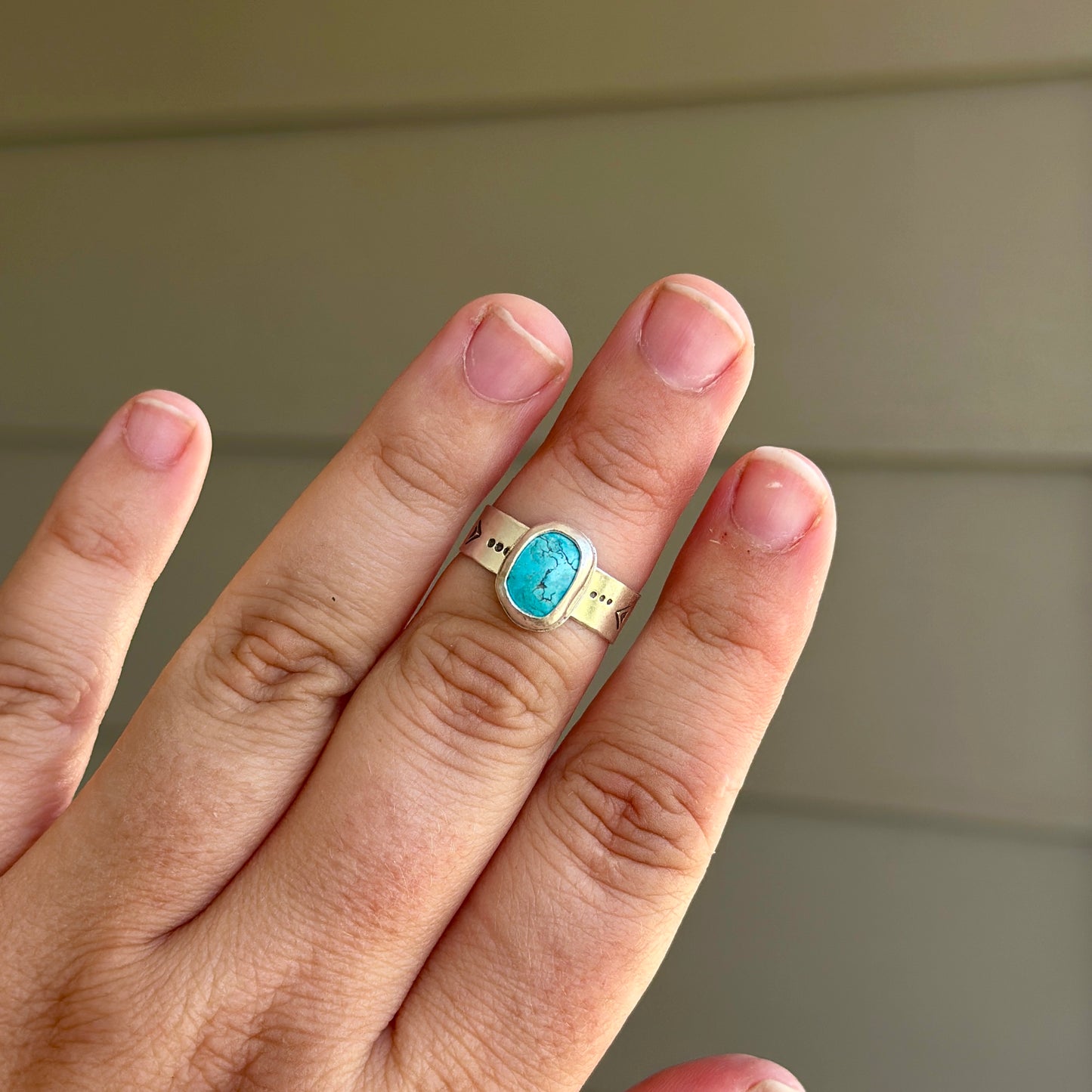 74. Turquoise Size 8 Ring
