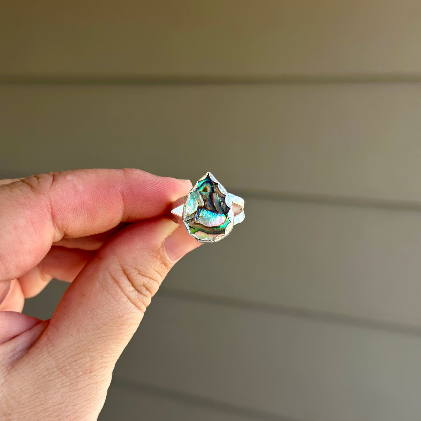 72. Abalone Size 9 Ring