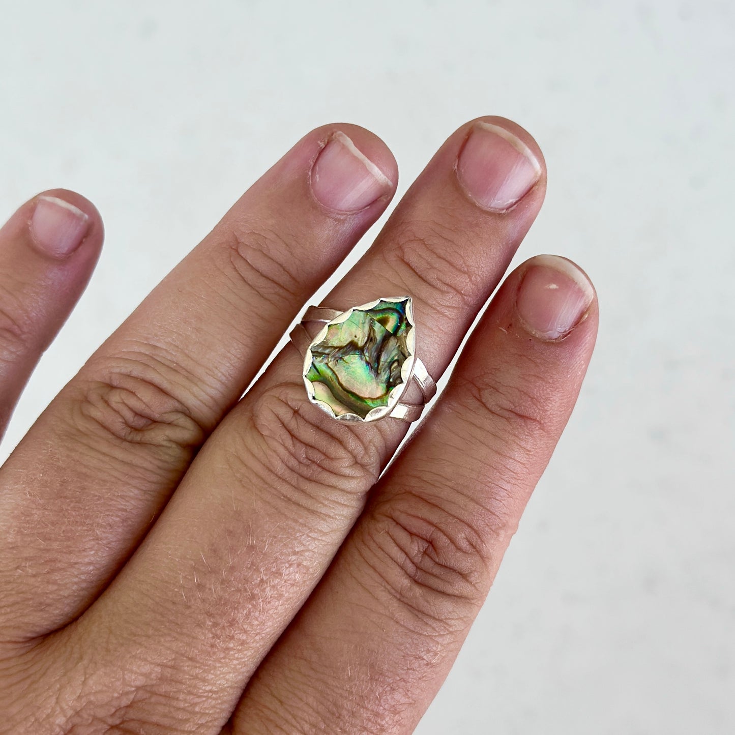 72. Abalone Size 9 Ring
