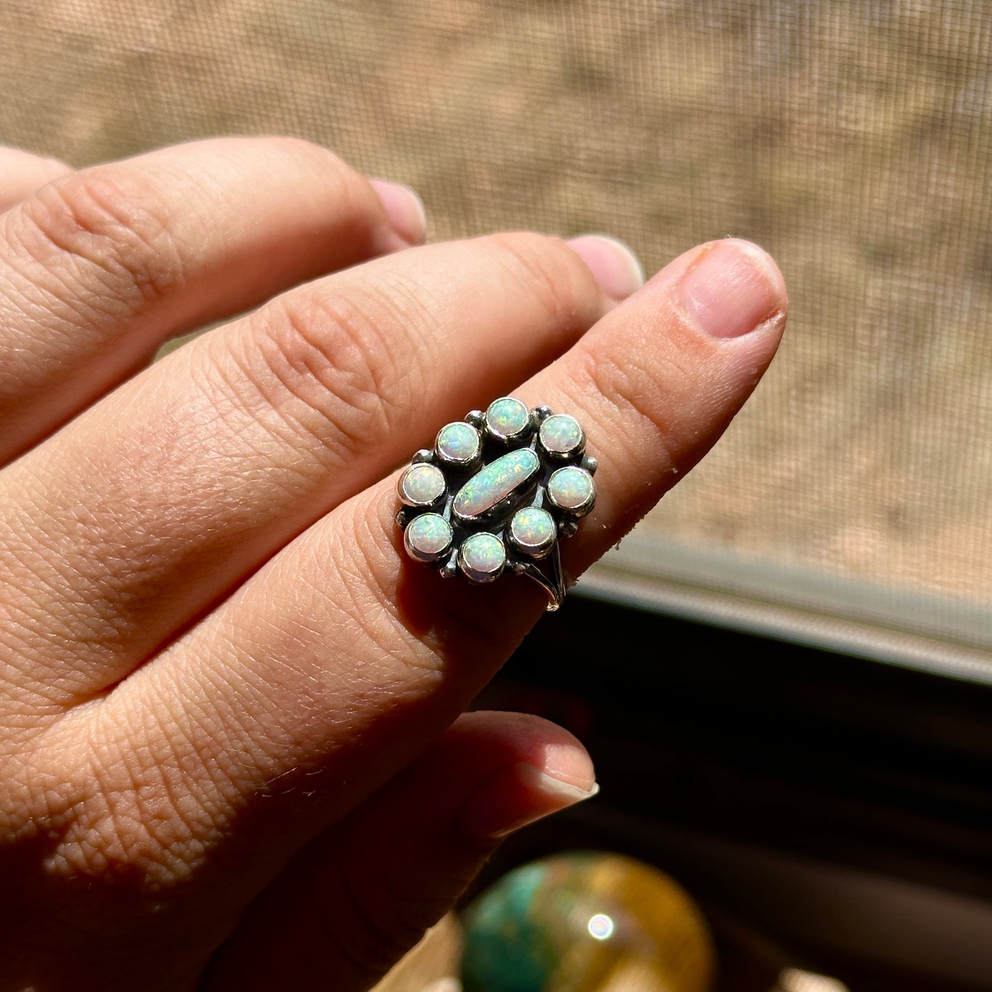 C5. Lab Opal Size 8 Ring