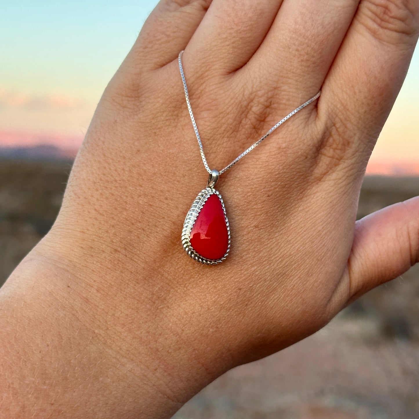 192. Rosarita Pendant on 18” Sterling Silver Chain