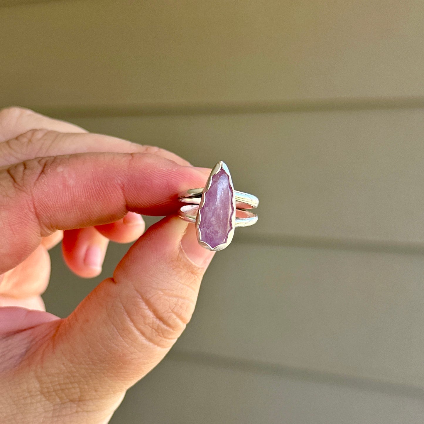 71. Kunzite Size 6 Ring