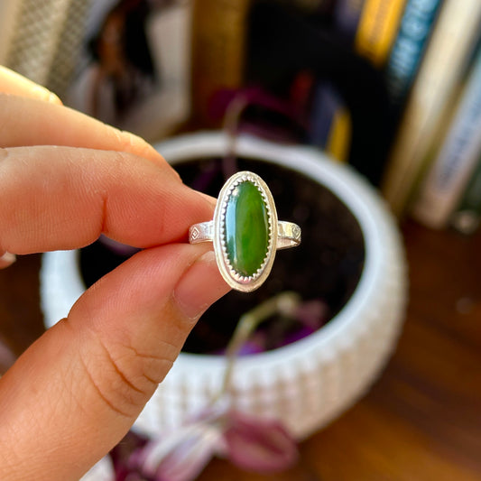 38. Jade Size 6 Ring