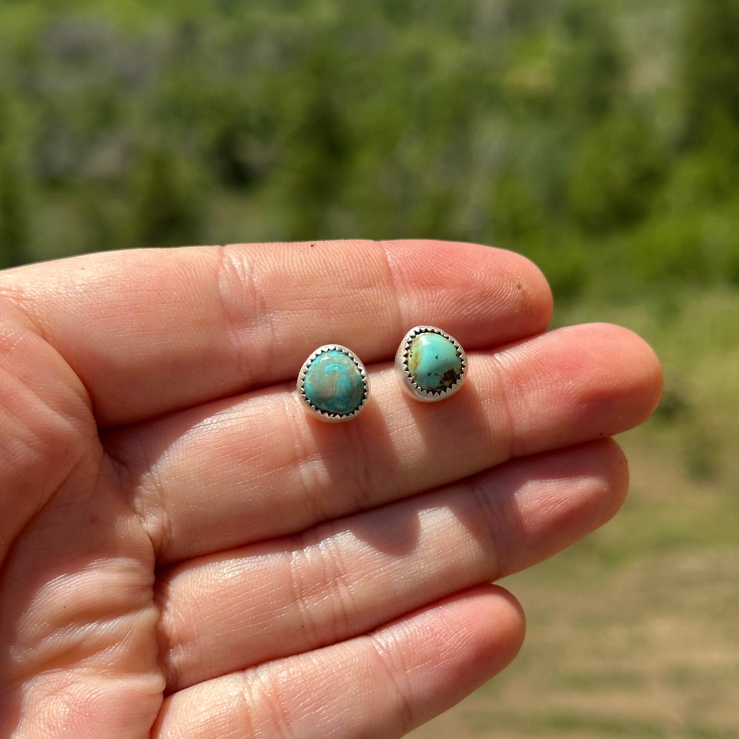 130. Turquoise Stud Earrings