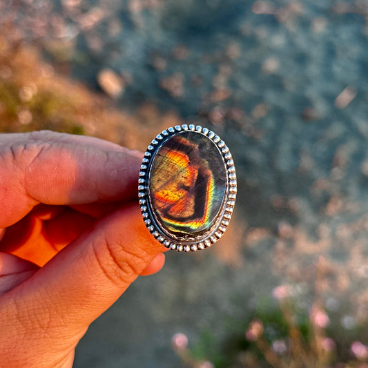 217. Labradorite Size 10 Ring