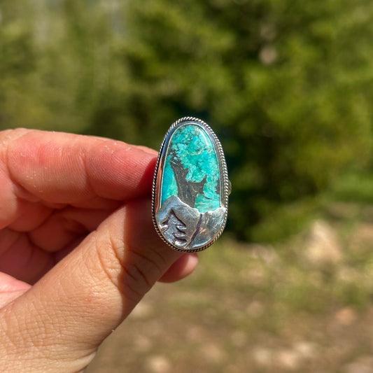 135. Mountainscape Ring Size 7