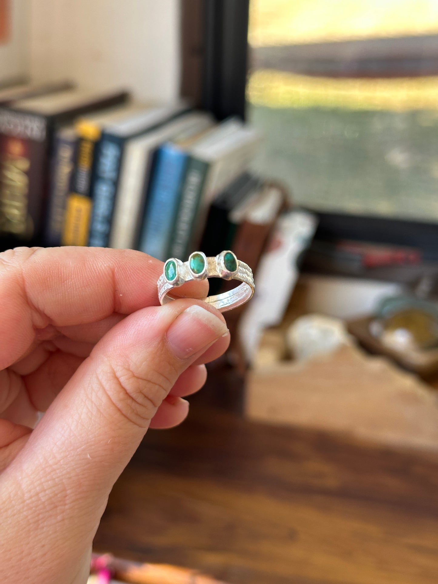 32. Hubei Turquoise Size 10 Ring