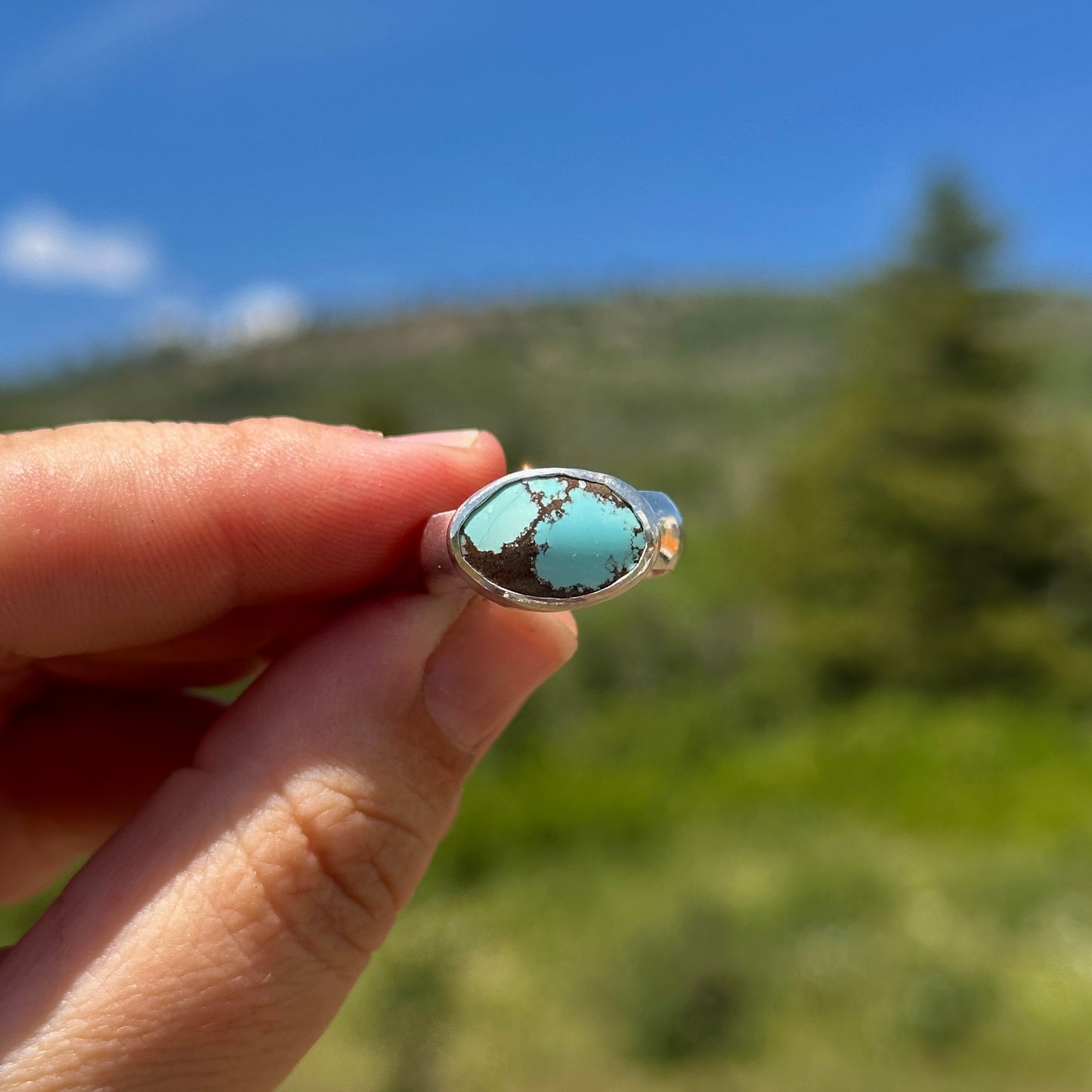 107. Size 7 Turquoise Ring
