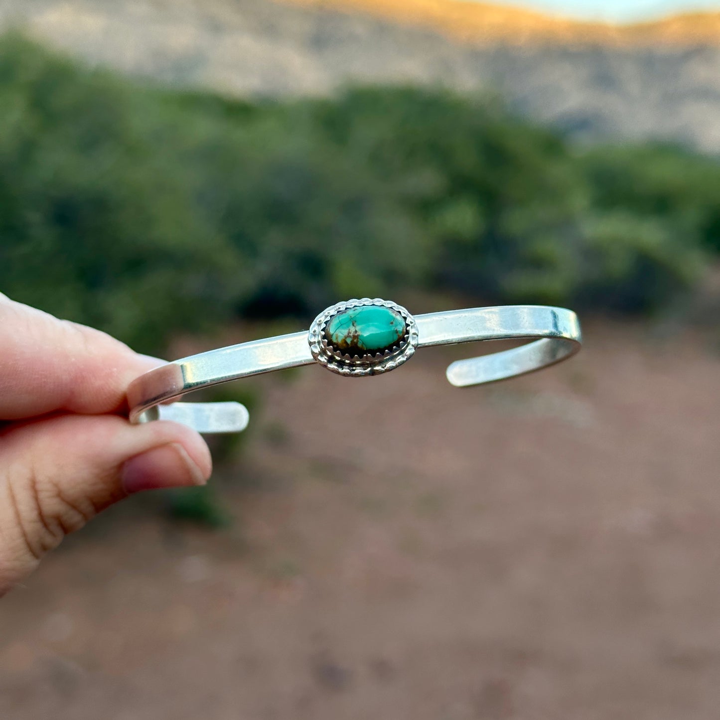 136. Turquoise 6” Cuff with 1.5” Gap