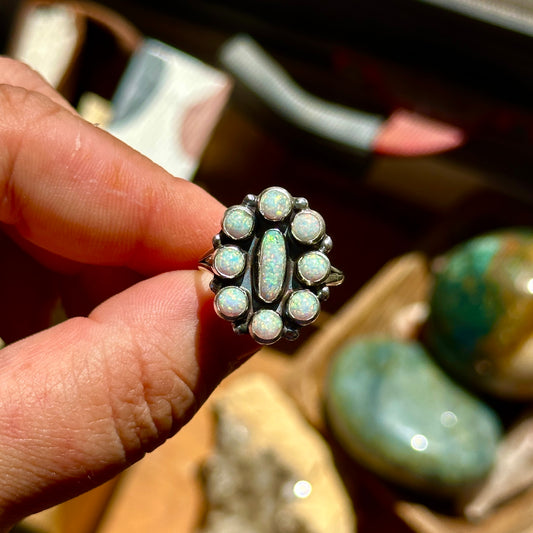 C5. Lab Opal Size 8 Ring