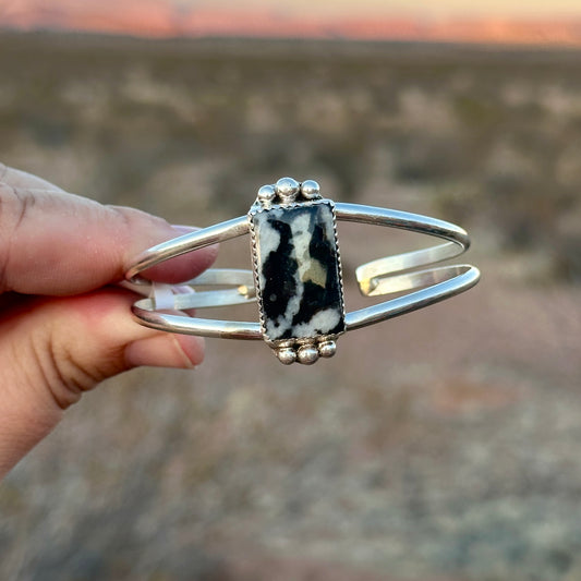 105. Zebra Jasper Cuff Bracelet