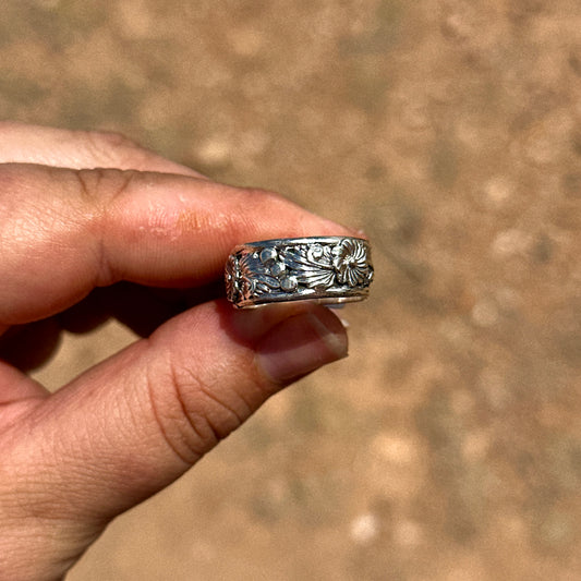 B3 Size 9 Sterling Silver Band