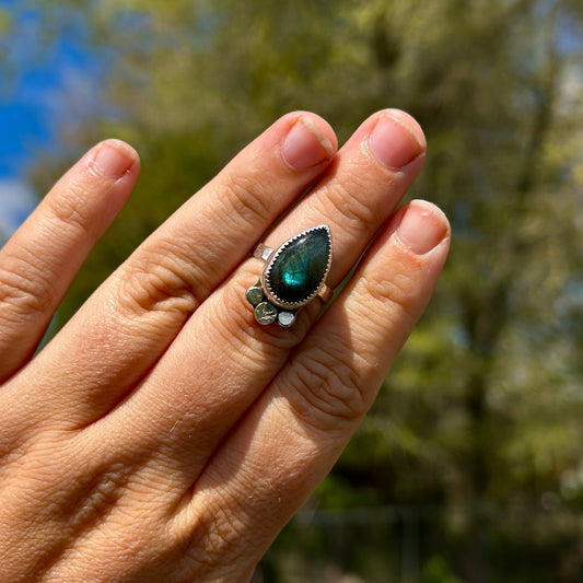 81. Labradorite Size 8 Ring